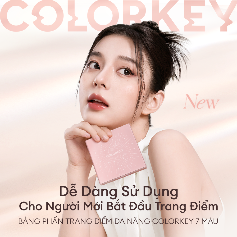 Bảng Phấn Trang Điểm Đa Năng 7 Màu COLORKEY Dễ Sử Dụng Cho Cả Người Mới 14.6g